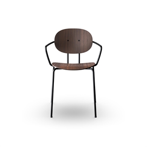 Sibast Furniture Piet Hein Spisestol Sort med Armlener Valnøtt