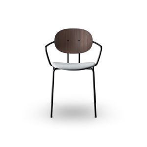 Sibast Furniture Piet Hein Spisestol Sort med Armlener Valnøtt og Remix 123
