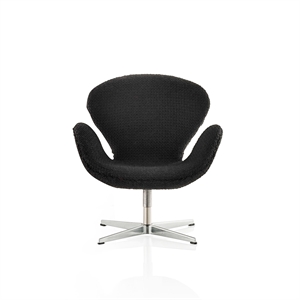Fritz Hansen Miniature Swan Lenestol Sort