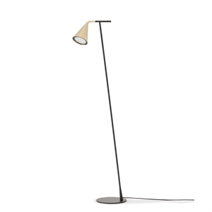 TOOY Gordon 561.61 Gulvlampe Matt Sort/ Børstet Messing