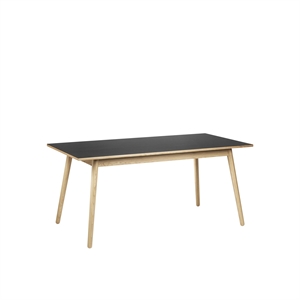 FDB Furniture C35B Spisebord 160 cm Sort Mattlakkert Eik
