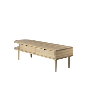 FDB Furniture F24 Benk 145 cm Mattlakkert Eike
