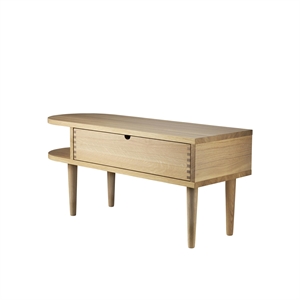 FDB Furniture F24 Benk 90 cm Mattlakkert Eike