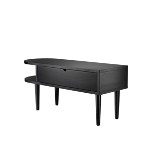 FDB Furniture F24 Sort 90 cm Svart Eik
