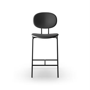 Sibast Furniture Piet Hein Barkrakk Sort i Sort Skinn