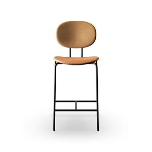 Sibast Furniture Piet Hein Barkrakk Sort Cognac Skinn