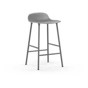 Normann Copenhagen Form Barkrakk H65 cm Grå/ Grå Stål
