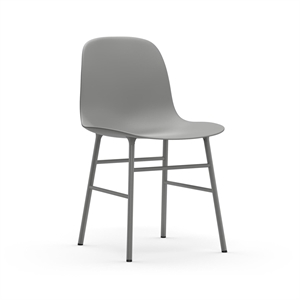 Normann Copenhagen Form Spisestuestol Grå/ Grå Stål