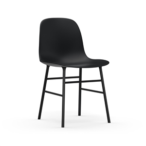 Normann Copenhagen Form Spisestuestol Sort/ Sort Stål