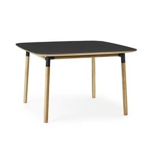 Normann Copenhagen Form Spisebord 120 x 120 cm Sort/ Eik
