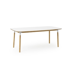 Normann Copenhagen Form Spisebord 95 x 200 cm Hvit/eik