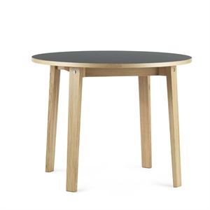 Normann Copenhagen Skivebord Eik/Linoleum Ø95