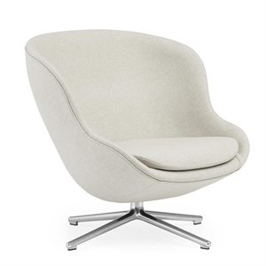 Normann Copenhagen Hyg Lenestol med Svingbar Ramme Lav Aluminium/ Sand MLF20
