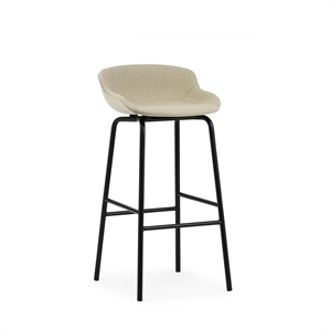 Normann Copenhagen Hyg Barkrakk H75 Polstret Sort Stål/Main Line Lin MLF20