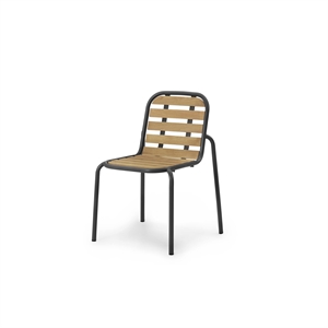 Normann Copenhagen Vig Utendørsstol Sort/Robinia