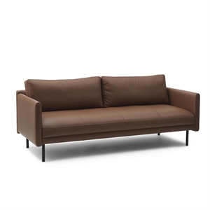 Normann Copenhagen Fin Sofa 3-seter Omaha Konjakkskinn