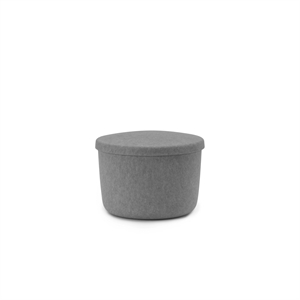 Normann Copenhagen Hide Oppbevaringspuff Liten Grå