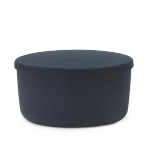 Normann Copenhagen Hide Oppbevaringspuff Stor Stålblå