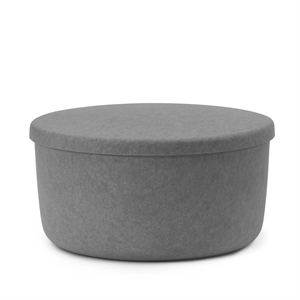 Normann Copenhagen Hide Oppbevaringspuff Stor Grå