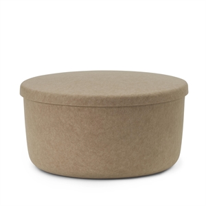 Normann Copenhagen Hide Oppbevaringspuff Stor Sand