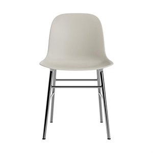 Normann Copenhagen Form Spisestuestol Lysegrå/ Krom