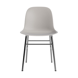 Normann Copenhagen Form Spisestuestol Varm Grå/ Krom