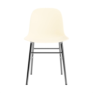 Normann Copenhagen Form spisestuestol kremfarget/ Krom