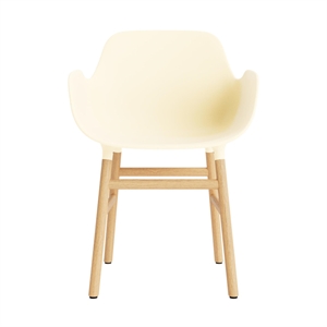 Normann Copenhagen Form Spisestuestol med Armlener Krem/eik