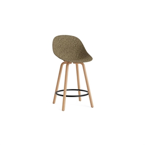 Normann Copenhagen Matt Barkrakk Med Rygg 75 cm Bøk/ Sort/Tang