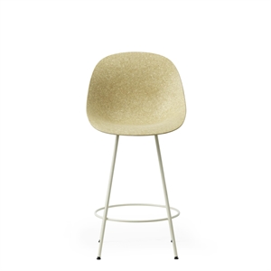 Normann Copenhagen Matt Barkrakk Med Rygg 65 cm Krem/ Stål/Hamp