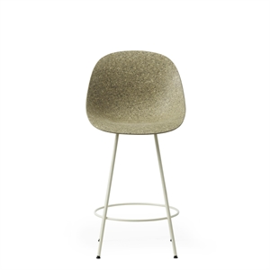 Normann Copenhagen Matt Barkrakk Med Rygg 65 cm Krem/ Stål/Tang
