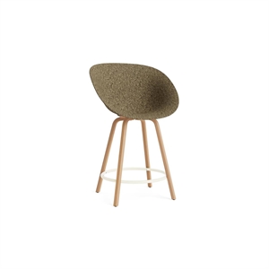 Normann Copenhagen Matt Barkrakk med Armlener 65 cm Bøk/ Krem/Tang