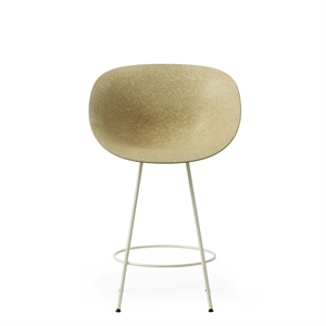 Normann Copenhagen Matt Barkrakk Med Armlener 65 cm Krem/ Stål/Hamp