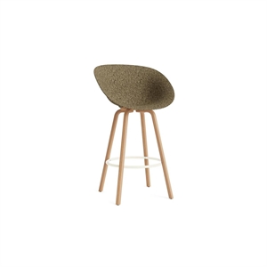 Normann Copenhagen Matt Barkrakk med Armlener 75 cm Bøk/ Krem/Tang