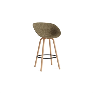 Normann Copenhagen Matt Barkrakk med Armlener 75 cm Bøk/ Sort/tang