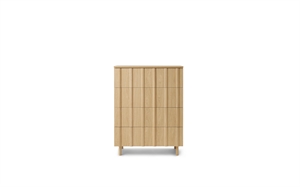 Normann Copenhagen Rib-skap med 4 Skuffer Eik