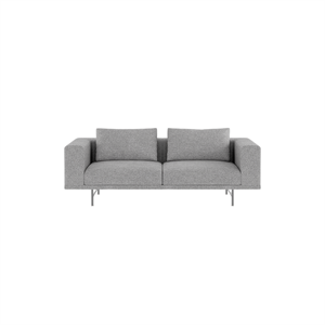 Vipp Loft 2-personers Sofa Brook Gråmelert/rustfritt Stål