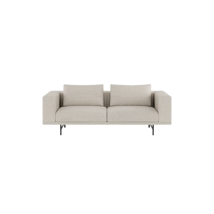 Vipp Loft 2-seters Sofa Bølget Off White/ Lysegrå/ Sort