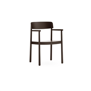 Normann Copenhagen Timb Spisestol med Armlener Brun