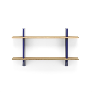 Vitra Rayonnage Veggmaleri Bokhylle Prouvé Bleu Marcoule/Eik