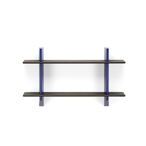 Vitra Rayonnage Veggmaleri Bokhylle Prouvé Bleu Marcoule/Mørk Eik