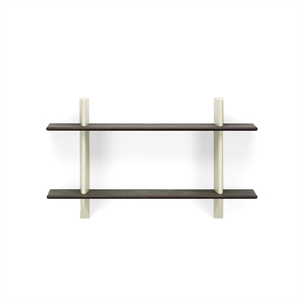 Vitra Rayonnage Veggmaleri Bokhylle Prouvé Blanc Colombe/Mørk Eik