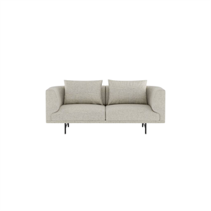 Vipp Chimney 2-seters Sofa i Bark , Off White/ Lysegrå/ Sort