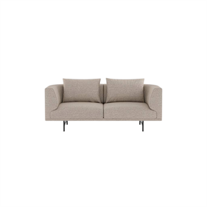 Vipp Chimney 2-seters Sofa Brook Beige/ kastanje/Sort
