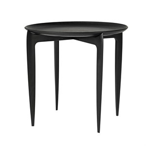 Fritz Hansen Brett Salongbord Sort Ø45