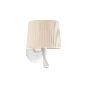 Faro SAMBA Vegglampe Matt Hvit/ Beige