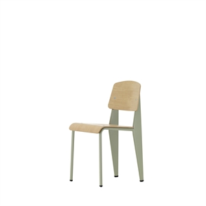 Vitra Standard Spisestuestol Prouvé Gris Vermeer/Eik