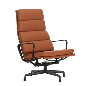 Vitra Soft Pad EA 222 Kontorstol med Svingbar Konjakkfarget