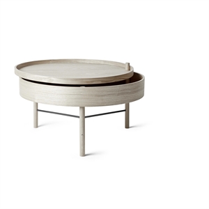 Audo Turning Coffee Table Ø65 Hvit Eik