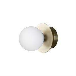 Globen Lighting Art Deco Vegglampe/ Taklampe Børstet Messing